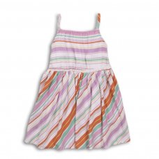 Sand 1P: Multi Striped Dress (3-8 Years)